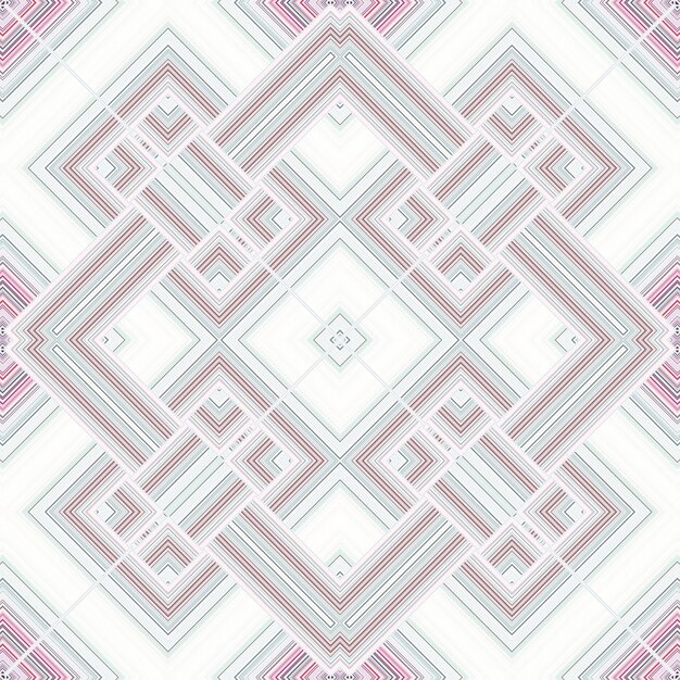 haft z geometrycznym wzorem